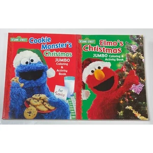 Sesame Street Cookie Monster's Christmas & Elmo's Christmas Jumbo Color Activity - Picture 1 of 1