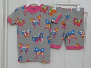 NWT 2pc Hatley Butterfly Print Top & Shorts Pajamas sz 4 - Picture 1 of 1