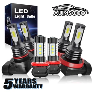 For Mazda 3 Sedan 4-Door 2014-2016 6PCS LED Headlights+Fog Light Bulbs Combo Kit - Picture 1 of 15