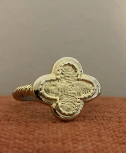 SILBERKLEEBLATT (Designer Dupe) RING - Bild 1 von 3