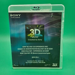 Sony 3D World Experience Disc 2010 Vol 1 Blu Ray Promo 3DTV 3D TESTED VG+ - Imagen 1 de 3