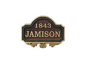 Dollhouse Miniature 1:12 Scale personalized house number sign - Artist Made - Picture 1 of 1