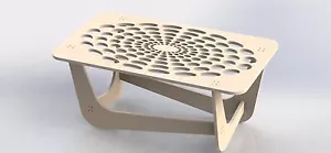 Center Table Project DXF File to Cut on CNC Router or Laser Aspire ArtCAM 064 - Picture 1 of 4