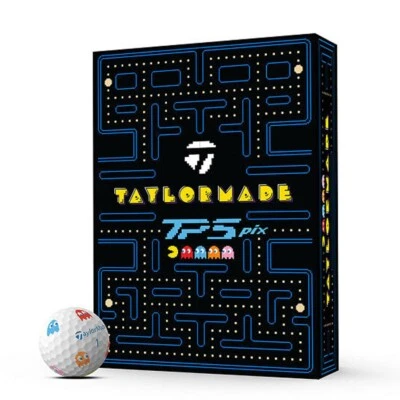 🔥 TaylorMade TP5 Pix PAC-MAN Limited Edition Golf Balls 🔥 RARE