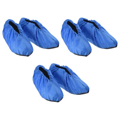 3 Pair Reusable Shoe Covers, Washable Thickened Boot Shoe Covers, Sapphire - Image 1 of 4