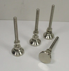 4X Gibraltar 81551822 1/4-20 x 2-1/2" 1000 Lb. Load Leveling Mount 1" Base Foot - Picture 1 of 2