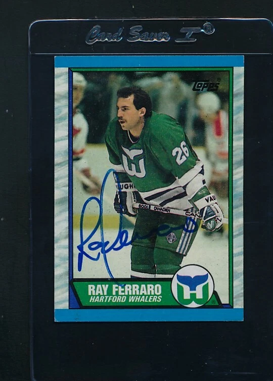1989/90 Topps #70 Ray Ferraro Whalers Signed Auto *C9936 - Image 1 of 1