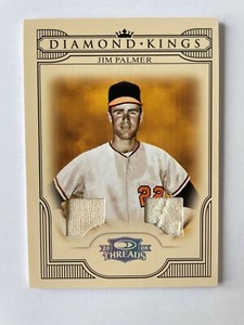 Jim Palmer 2008 Donruss Threads Diamond Kings Materials DUAL JERSEY Orioles /50