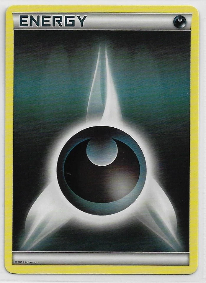 POKEMON B&W - Dark Explorers NM 2011 Common NON-holo Basic DARKNESS ENERGY card - Image 1 of 1