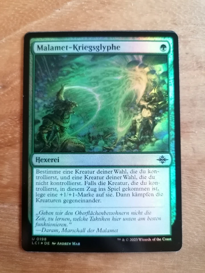 MTG MAGIC THE GATHERING LOST CAVERNS OF IXALAN FOIL Malamet-Kriegsglyphe - Bild 1 von 1