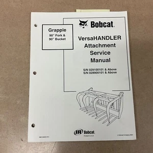 Bobcat GREIFERSCHAUFEL SERVICE WERKSTATT REPARATURHANDBUCH FÜR VERSANDLER TELE. Gabelstapler - Bild 1 von 4