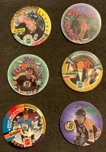 1994 and 1995 Canada Games NHL Pogs - 6 different Ray Bourque Pogs