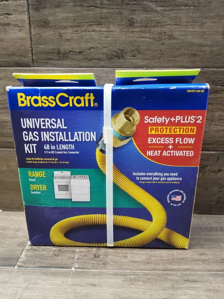 BrassCraft PSCTE1106 K5 Natural Installation Kit for Dryer and Range Propane