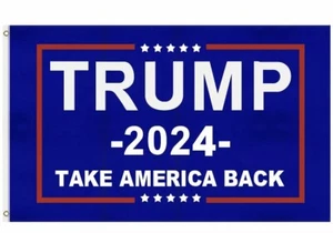 Trump -2024- Take America Back 3 x 5 Flag - Picture 1 of 3