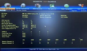 Gigabyte GA-F2A88XM-D3HP + AMD A6-7400K CPU NO IO SHIELD