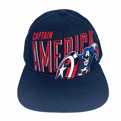 Gorra Marvel Avengers Capitán América Big Block Negra Snapback Hat - Talla Única Foto 1 de 4