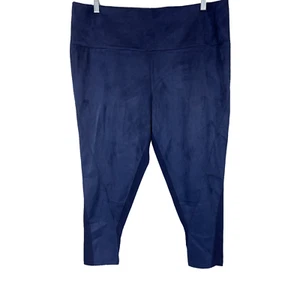 Women with Control Petite Tummy Control Faux Suede and Ponte Leggings PXL Size - Picture 1 of 2
