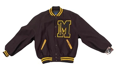 NWT Vintage Holloway Varsity Letterman M Academics Wool Leather Jacket XXL - Image 1 of 4