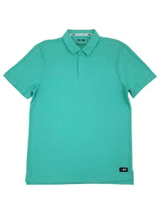 MSX By Michael Strahan Mens Electric Mint Green Premium Mesh Polo Shirt - Picture 1 of 1