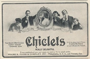 Anuncio de revista - 1906 - Chiclets Masticable - Philadelphia, PA - (#2) - Imagen 1 de 1