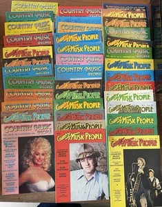Job Lot Of 39 Country Music People Magazines From The 80s - Picture 1 of 24