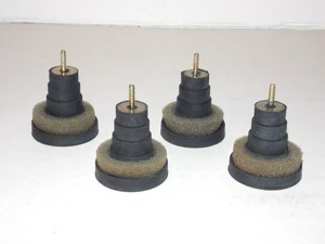 Vintage Lot of 4 Fisher MT-720 Turntable Original Anti-Vibration Rubber Feet - Picture 1 of 5