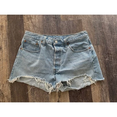 Levi's 501 Women's Denim Cutoff Shorts Large - Image 1 of 4