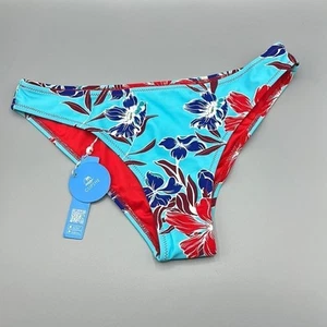 Pantalones de bikini CUPSHE azul floral colibrí para mujer talla mediana nuevos con etiquetas - Imagen 1 de 5