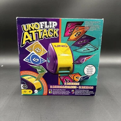 UNO Flip Attack Card Game Complete Works Perfectly - Image 1 of 4