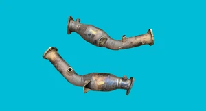 NISSAN Z33 350Z 2006 3.5 PETROL MILLTEK PAIR OF CATALYTIC CONVERTERS - Picture 1 of 8