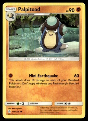 SM - Cosmic Eclipse #116/236 Palpitoad - Image 1 of 2