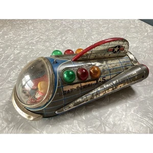 Gemini X-5 Space Ship 1960s USA NASA Apollo Masudaya Japan Tin Toy - Picture 1 of 9