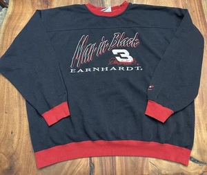 Chase Authentics Dale Earnhardt #3 Man In Black Sweatshirt Pullover Mens XXL VTG - Picture 1 of 15