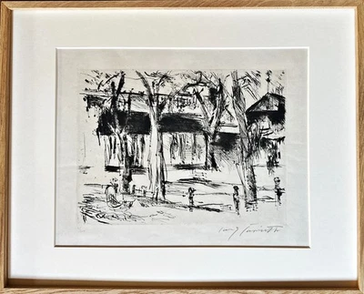 Lovis Corinth, Bahnhof Tiergarten 1920, handsigniert - Bild 1 von 4