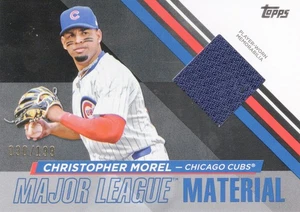 Christopher Morel 2024 Topps Update #MLMU-CM Major League Materials Black #/199 - Picture 1 of 2