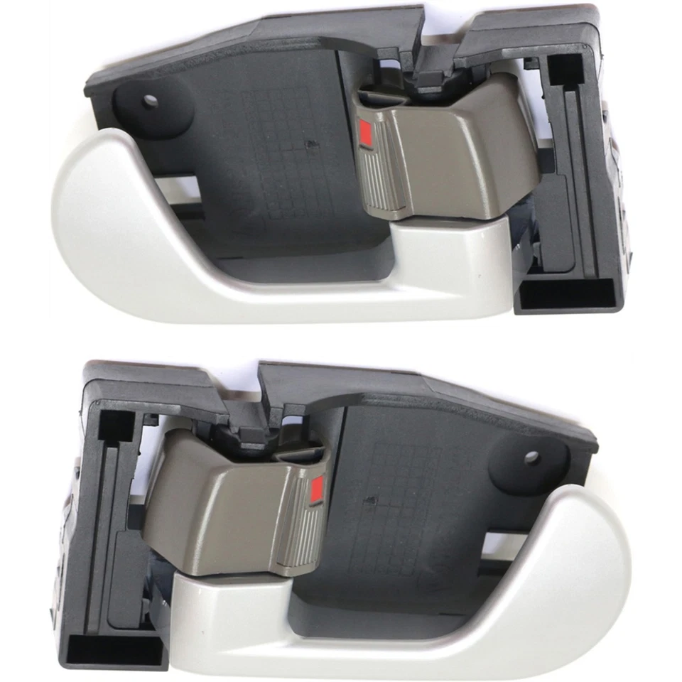 Conjunto de 2 maçanetas internas de porta dianteiras ou traseiras para motorista e passageiro - Imagem 1 de 4