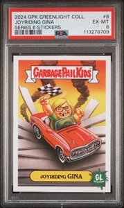 2024 GPK GreenLight Serie 6 #6 Joyriding Gina PSA 6 EX-MT Cubo de basura Niños - Imagen 1 de 3