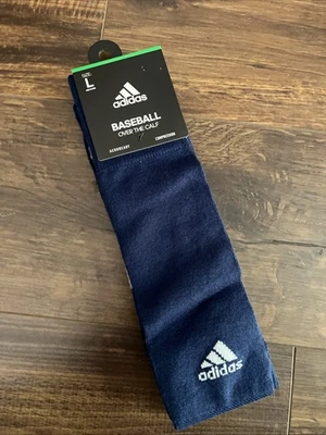 NWT ADIDAS AEROREADY BASEBALL Cushioned OVER THE CALF SOCKS MEN 9 13 Compression - Image 1 of 4