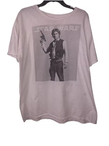 Vintage Star Wars Hans Solo Harrison Ford Grafik weiß T-Shirt Gr. XL - Bild 1 von 4
