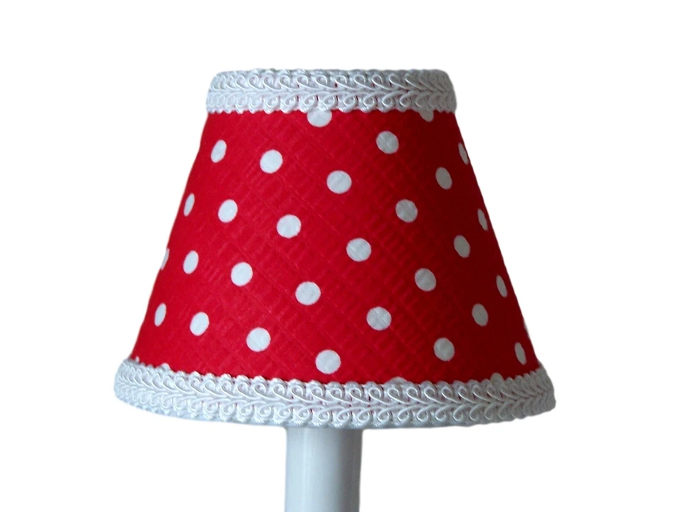 Candelabros de punto rojo de Navidad, mini lámpara de 5" pantalla de aplique habitación de niños de vacaciones Foto 1 de 1