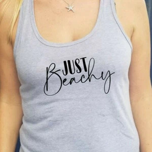 Just Beachy Damen Tank lustig Sommer Strand Urlaub 2020 Frau Mama sarkastisch - Bild 1 von 3