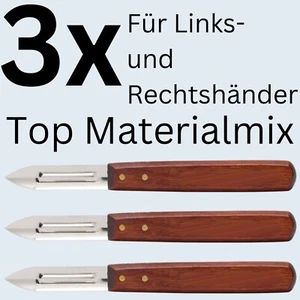 Kartoffelschäler Sparschäler Gemüseschäler Spargelschäler RÖR Solingen 3er - Bild 1 von 2