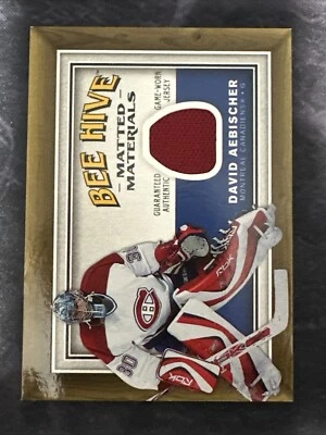 2006-07 Beehive Matted Materials MM-AE David Aebischer Montreal Canadiens - Image 1 of 2