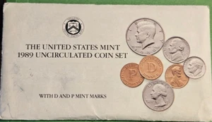 1989 P and D Mint Set Uncirculated US Coins - Picture 1 of 9