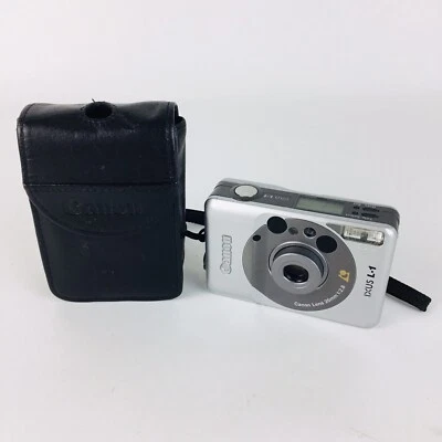 Canon IXUS L-1 APS Film Camera - Silver With Carrying Case  - Image 1 of 4