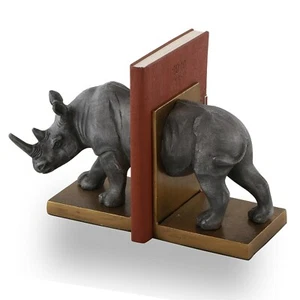 Hermosos sujetalibros de aluminio con estilo par y estantes para libros decoración de interiores - Imagen 1 de 3