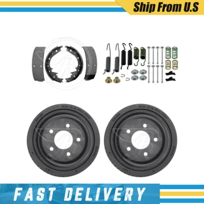 Se adapta a GMC Savana 1500 1996-2002 tambores traseros zapatas de freno y kit de resorte de herrajes Foto 1 de 4