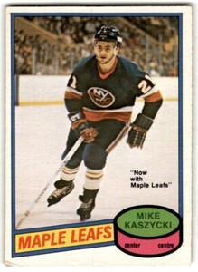 1980-81 O-Pee-Chee Mike Kaszycki #371 Toronto Maple Leafs