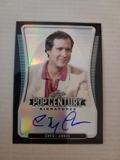 Chevy Chase Black /10 Rare Hard Signed Autograph Card Leaf Pop Century 2021