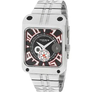 Akribos XXIV AK414SS Tachymeter Date Small Seconds Stainless Steel Mens Watch - Picture 1 of 2